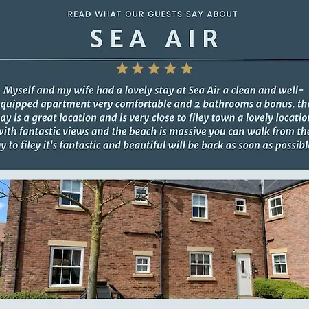 Lägenhet Sea Air At The Bay Filey - 2 Bedrooms/2 Bathrooms *